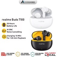 Realme Buds T100 | Realme Buds T110 28 hours Total Playback | Ai Noise Cancellation Calls | IPX5 Wat
