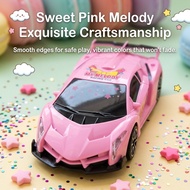 Kids Inertia Cartoon Car Toys Racing Toys Girls' Pink Purple Princess Vehicles Toys