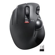 ELECOM Wireless Trackball Mouse EX-G Left Hand 6-Button Tilt Wheel (L/R Scroll) Black M-XT4DRBK