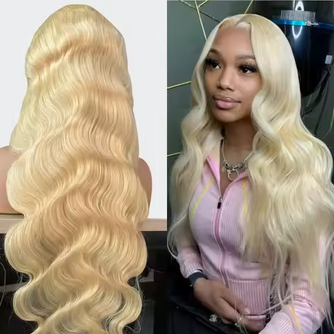 613 Blonde Body Wave Hair Wigs Pre Plucked 18-36 Inch 100% Human Hair Wigs 13x4 13x6 HD Lace Frontal