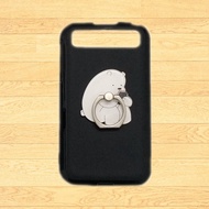 Case for Blackberry Classic Q20 Q10 9320 Keyone DTEK 70 KEY 2 LE 3D Cute White Bear Finger Ring Stan