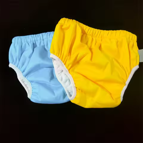 2PCS Teen Adult Washable Cloth Diaper Cover Nappy Incontinence Pants Waterproof Reusable Underwear 3