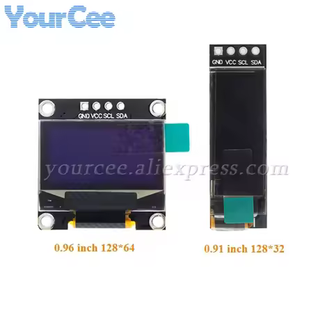 0.91" 0.96" 0.91 0.96 Inch White OLED LCD Screen Display Module SSD1306 Diy Communicate