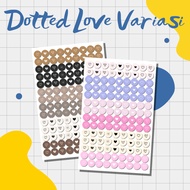 Dotted Love Journal Sticker Variations Journal Sticker/ Aesthetic Sticker/ Aesthetic Love Sticker/