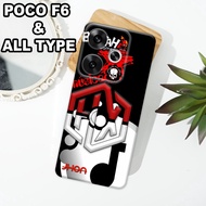 G39 - XIAOMI Case Latest F6 5Gpoco 2024 - Flexible rubber material - PUNISHER MOTIF - XIAOMI silicon