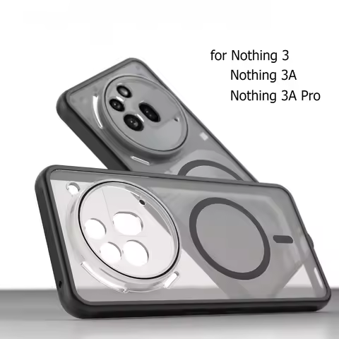 For Nothing Phone 3A Pro 3 Case Matte Clear Magsafe Magnetic Wireless Charge Shockproof Back Case Fo