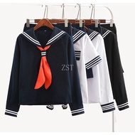 Japanese Anime Schoolgirl Uniform Jigoku Shoujo Enma Ai JK Uniforms Navy Students Clothes Girls COS 