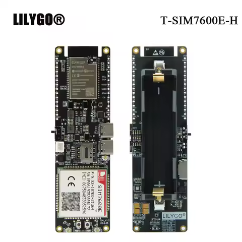 LILYGO T-SIM7600G-H R2 T-SIM7600E-H ESP32 Module ESP32-WROVER WiFi BLE 18560 Battery Holder Solar Ch