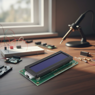 LCD1602 16x2 Blue Display Module  Modul Paparan Skrin LCD1602 16x2 Biru