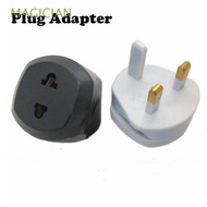 2 Pin To 3 Pin To UK Travel Power Plug Converter AC Electrical Socket Adapter