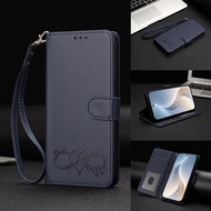 Leather PU Flip for Huawei Honor X9A X9B X9C Smart X9D Card slot walle Happy Pattern style Phone cas
