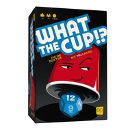 USAOPOLY What The Cup!? | Social Bluffing Dice Game | Featuring Handheld Dice Cups & D12 Dice | Spy,