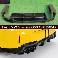 For BMW 5 series G68 g60 2024+ Carbon Fiber Back lip Car Rear Bumper Diffuser Splitters Spoiler Car 