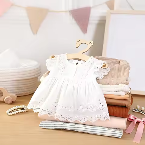 10Pcs Portable Hanger Creative Hanger Rack Wooden Clothes Hanger for Princess Room Baby Room Bedroom