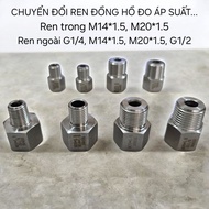 Internal thread M14*1.5, M20*1.5 to external thread G1/4, M14*1.5, M20*1.5, G1/2_Converting pressure