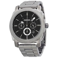 Fossil Men's Machine Chrono Black Dial Stainless Steel Watch FS4776