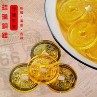 [CPMAX] Qianlong Lucky Crystal Gold Coin Glass Cornucopia Accessories Qianlongtongbao Money Mother S