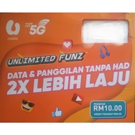 U Mobile Unlimited Funz | GX30 | GX38 | No FUP | Unlimited |