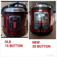 DESSINI PRESSURE COOKER 8LITER AND 6L NEW VERSION 20 BUTTON/PERIUK TEKANAN TINGGI(READY STOCK)