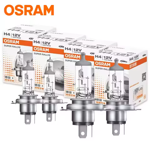 OSRAM Original H4 62204 100/90W SUPER RALLYE Headlight P43t Standard Lamp Light HB2 9003 3200K Hi/lo