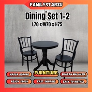 ❤️familystar2u - Dining Table Set (1+2)  Meja Makan  Set Meja Makan  Shanghai Chair  Meja Makan 2  k