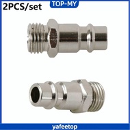 [TOP-MY]-Easy Install Euro Compressed Air Line Coupler Fitting 1/4in Silver-[High Quality]