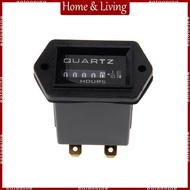 AOTO Hour Meter Display Counter 12-36V Accurate Round Quartzs Hour Meter Gauges Tester Engine Hour M