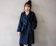 全新轉賣Miu's-韓國挺版袖釦綁帶厚磨毛長版西裝外套 $1200
