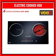 ~FREE SHIPPING~ Vees HL-400K Electric 1 Induction 1 Ceramic Cooker