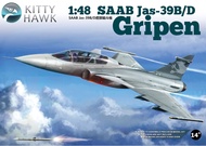 เครื่องบินประกอบ  JAS-39 B/D Gripen 1/48  Kitty Hawk