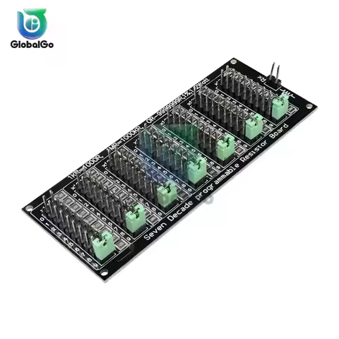 7 Seven Decade 1R - 9999999R Programmable Adjustable SMD Resistor Slide Resistor Board Step Accuracy