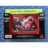 Maisto 1/18 MotoGP 2021 Ducati Pramac Jorge Martin 89