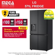 LG GF-F5885EP 571L FRENCH DOOR FRIDGE | Water Dispenser | 3 Ticks | Free Grocery Voucher $250 Redeem