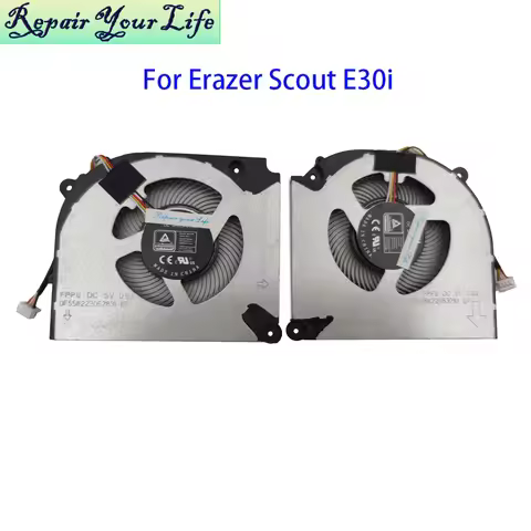 CPU GPU Fan Cooler For Medion Erazer Scout E30 E30i im Test MD62649 MD62597 MD62595 Gaming Notebook 