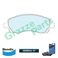 Bendix General CT Disc Brake Pad Front for DB1363 Subaru Impreza EJ15 EJ16 EJ18 EJ20 Legacy EJ18 EJ2