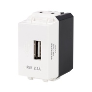 เต้ารับ USB 2.1A 5V DC HACO รุ่น PR-USB สีขาว