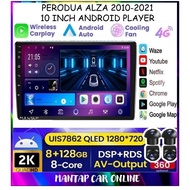 PERODUA ALZA 2010-2021 10'' (360 CAMERA 8GB RAM 128GB CARPLAY DSP 4G SIM) Nano Screen Android Player