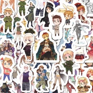 HP 100PCS Cute Anime Stickers Hetalia: Axis Powers Aesthetic Stickers Waterproof Stickers Adhesive S