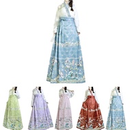 【Hanfu】Ming-made Hanfu Embroidered Chinese-style Printed Horse-faced skirt Daily wear【BT240229】