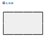 16:9 Simple Projector Curtain 60 72 84 100 120 150นิ้ว HD Display Screen