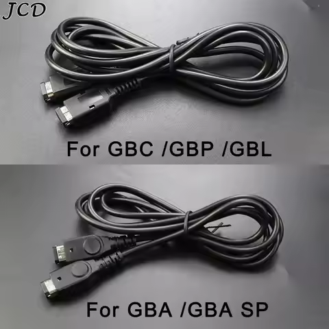 JCD New 1.2m 2-Player Link Cable For GameBoy GB GBC GBP GBL GBA GBASP Game Console Online Line Twinn
