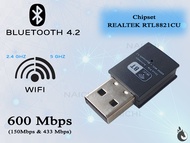 USB Thu WIFI + Bluetooth M-602FB |Chuẩn AC 600Mbps | Chipset Realtek RTL8821CU | Băng Tần Kép