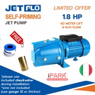ITALY JetFLO 1.8 HP 1.5 HP Booster Water Pump Jetmatic COPPER (Free Gifts)