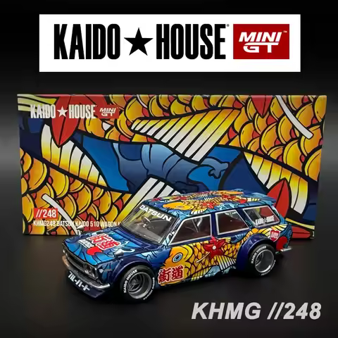 Kaido House+MINIGT Datsun KAIDO 510 Wagon Koi Wagon V1 KHMG alloy car model 248 Chase