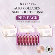 [BONASUA] Aura Skin Booster 5500mg Premium Liquid Collagen Drink | Pro Pack | 3 Months Supply (12 Bo