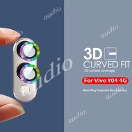 Vivo Y04 4G Metal Camera Lens Protector Tempered Glass For Vivo Y04 VivoY04 4G Ultra Thin Clear Meta