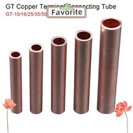 FAVORITEGOODS 1Pcs GT Copper Terminal Connecting Tube, Hole Passing Cable Connector Kit Wire Nose Te