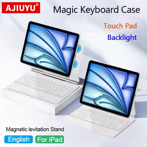 Folio Magic Keyboard For iPad Air 11 2024 M2 New iPad Air 6th Gen 11inch Tablet TouchPad Protective 