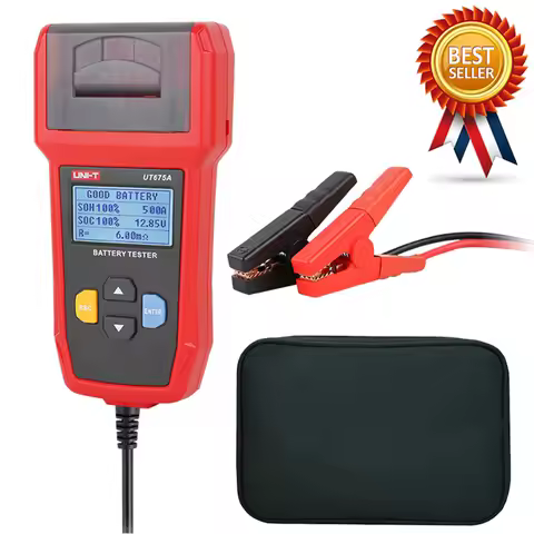 UNI-T UT673A UT675A Car Battery Tester Charger Analyzer 12V 24V Voltage Battery Test Car Battery Tes