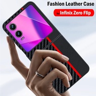 Shockproof Funda for Infinix Zero Flip Case for Infinix Zero Flip Case Ultra Thin Carbon Fiber Textu